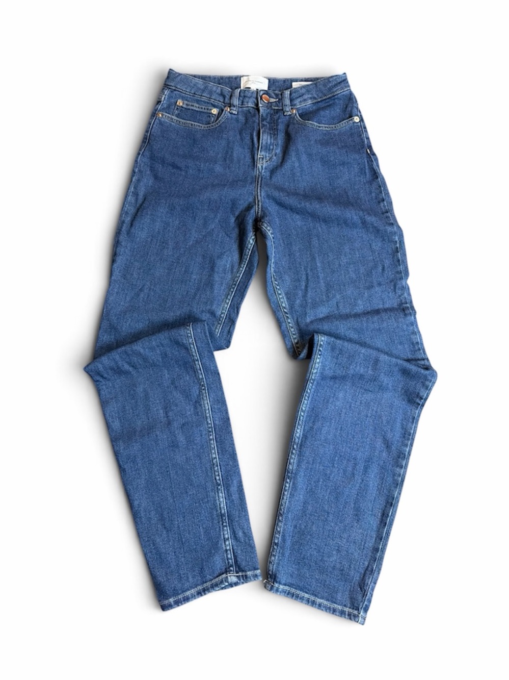 The White Company Women’s Straight Slim Leg Blue Jeans